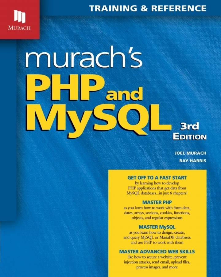 Murach's PHP and MySQL (3rd Edition)