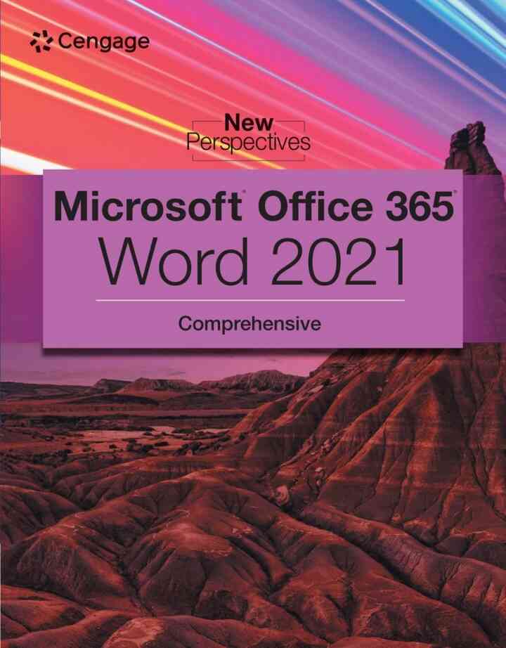 New Perspectives Collection Microsoft Office 365 Word Comprehensive 1st Edition