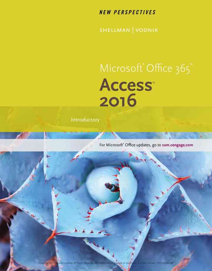 New Perspectives Microsoft Office 365 & Access 2016: Introductory 1st Edition