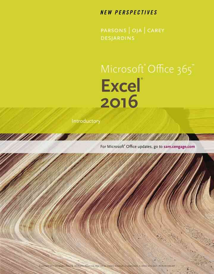 New Perspectives Microsoft? Office 365 & Excel 2016: Introductory 1st Edition