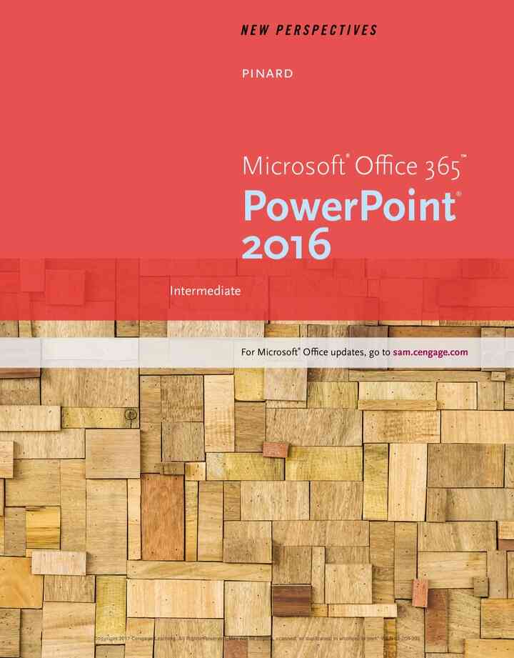 New Perspectives Microsoft Office 365 & PowerPoint 2016 1st Edition
