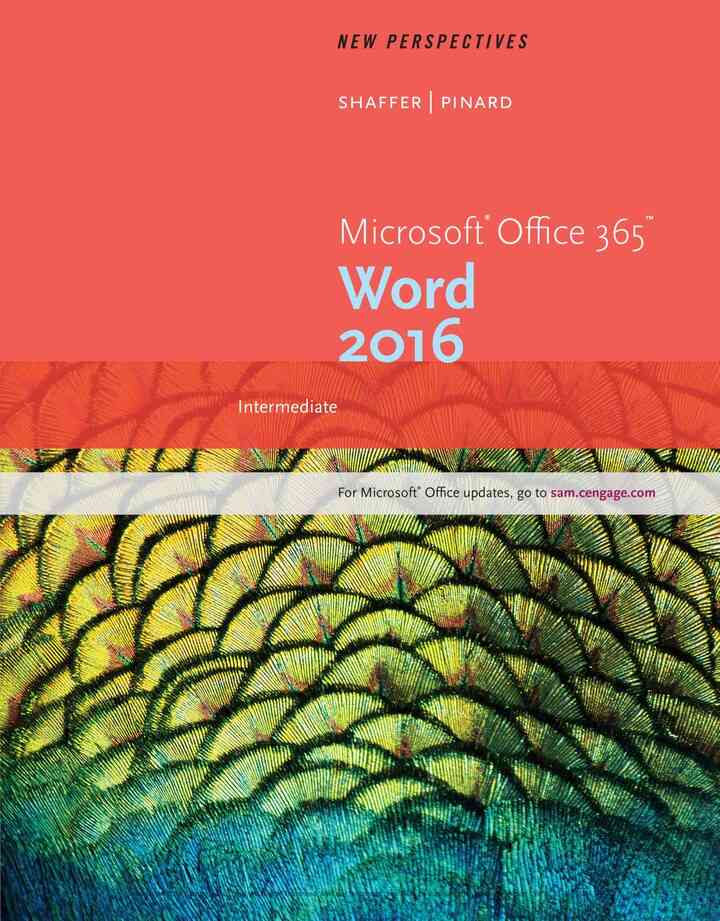 New Perspectives Microsoft Office 365 & Word 2016 1st Edition