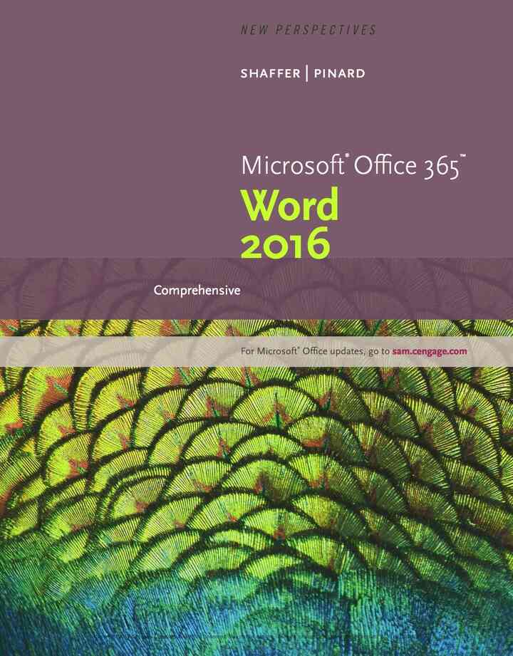 New Perspectives Microsoft Office 365 & Word 2016: Comprehensive 1st Edition
