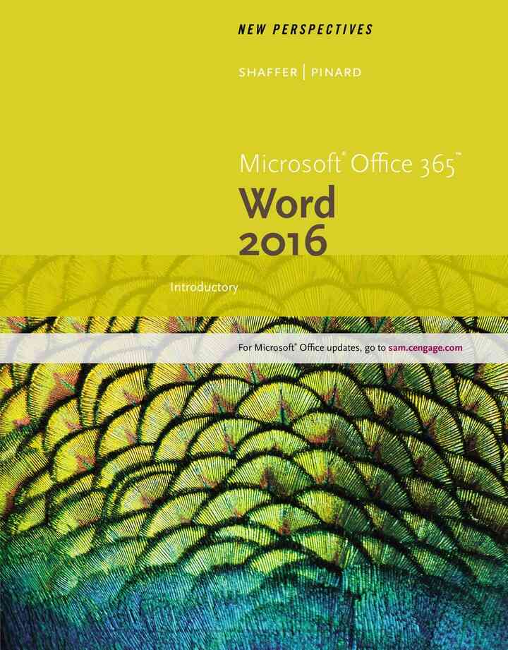 New Perspectives Microsoft? Office 365 & Word 2016: Introductory 1st Edition