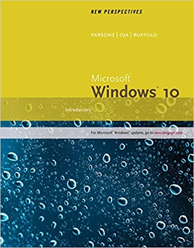 New Perspectives Microsoft Windows 10: Introductory, Wire Stitched