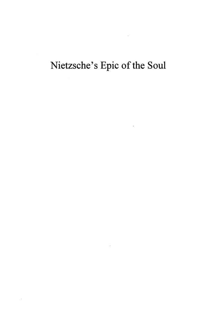 Nietzsche's Epic of the Soul: Thus Spoke Zarathustra