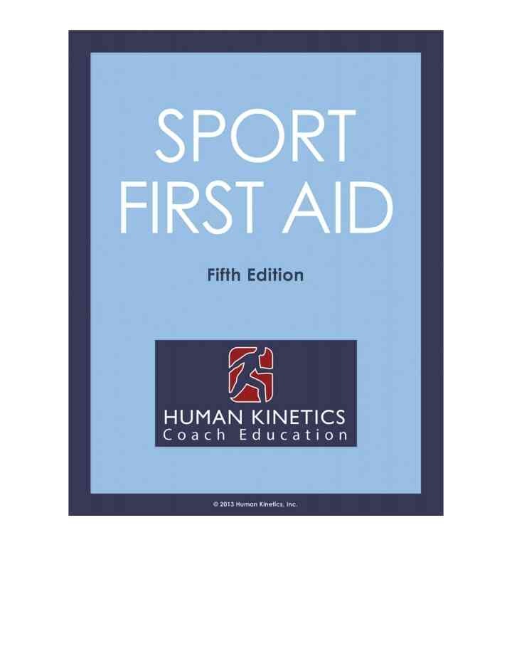 Online Course With, Sport First Aid 5th Edition 5th Edition