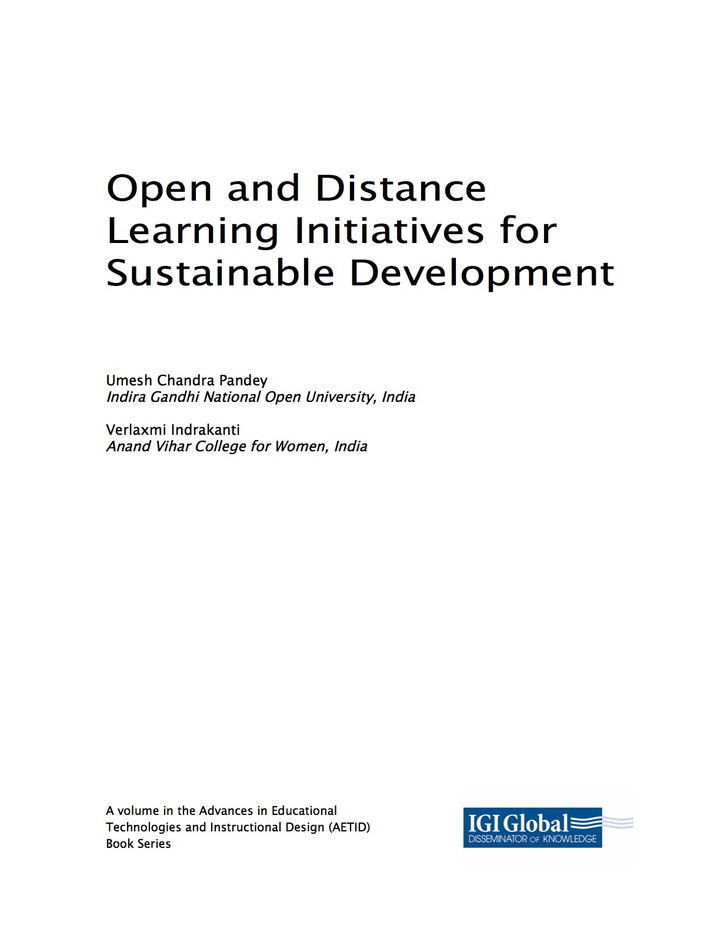 Open and Distance Learning Initiatives for Sustainable Development