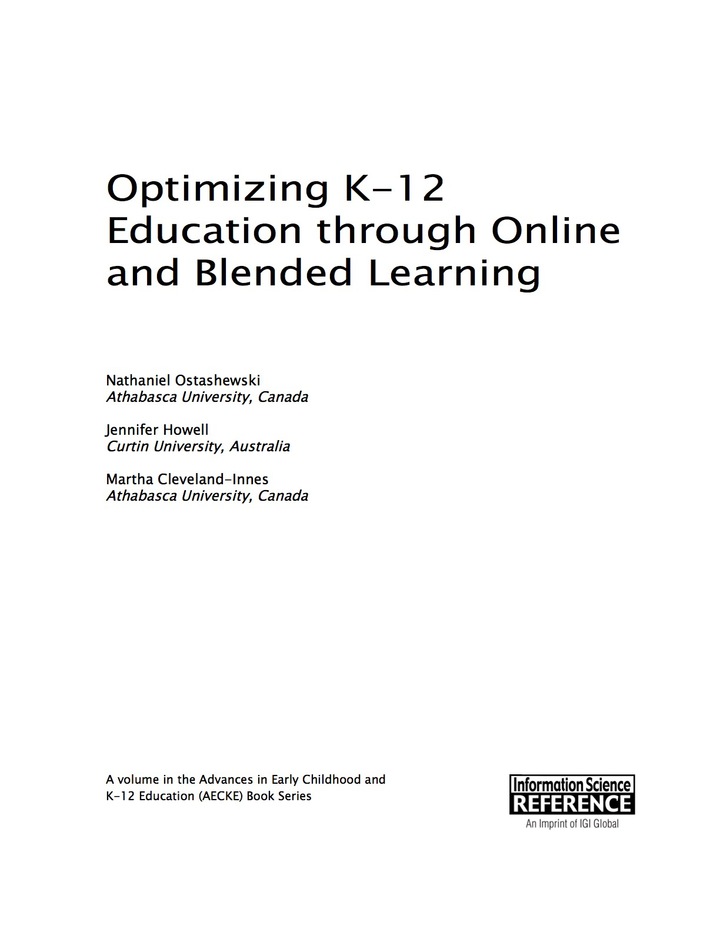 Optimizing K-12 Education through Online and Blended Learning