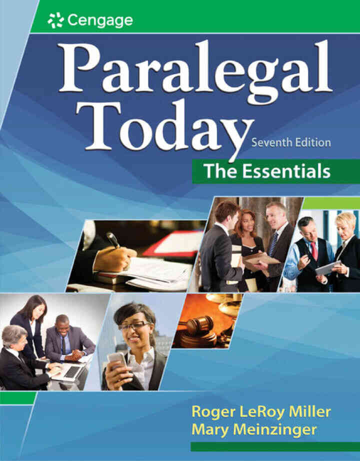 Paralegal Today: The Essentials 7th Edition