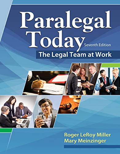 Paralegal Today: The Legal Team at Work � 7th Edition