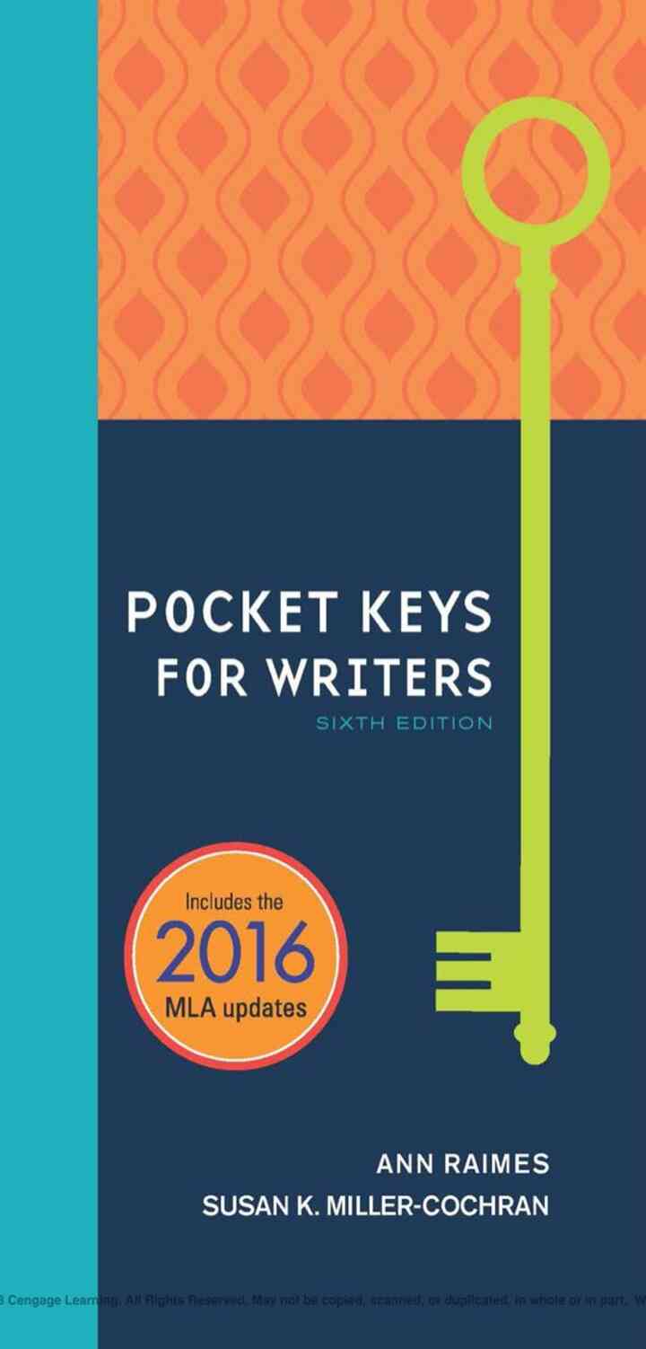 Pocket Keys for Writers with APA Updates 6th Edition