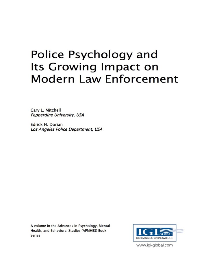Police Psychology and Its Growing Impact on Modern Law Enforcement