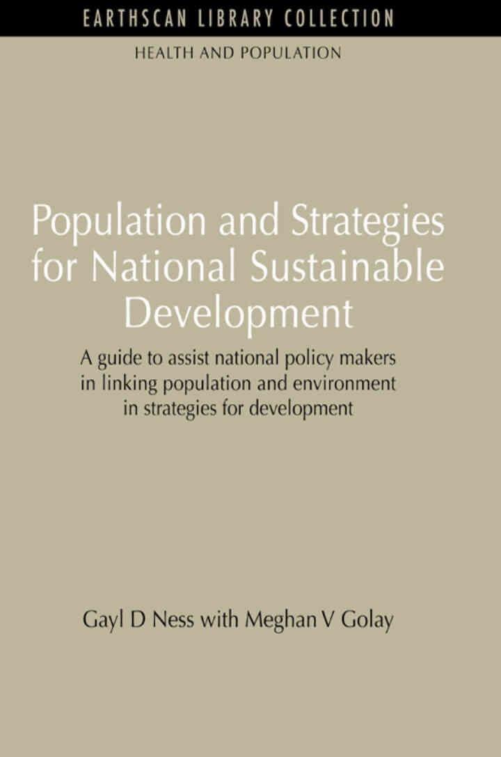 Population and Strategies for National Sustainable Development: Population and Strategies for National Sustainable Development, 1st Edition