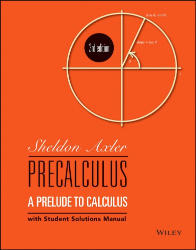 Precalculus. A prelude to calculus