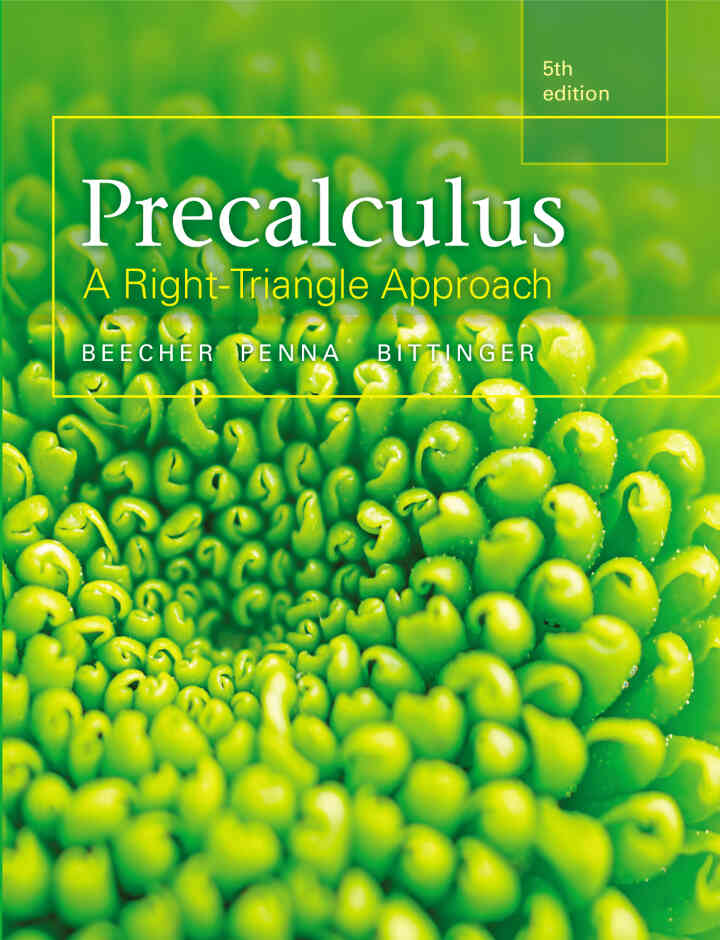 Precalculus: A Right Triangle Approach, 5th Edition