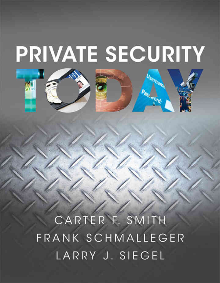 Private Security Today, 1st Edition