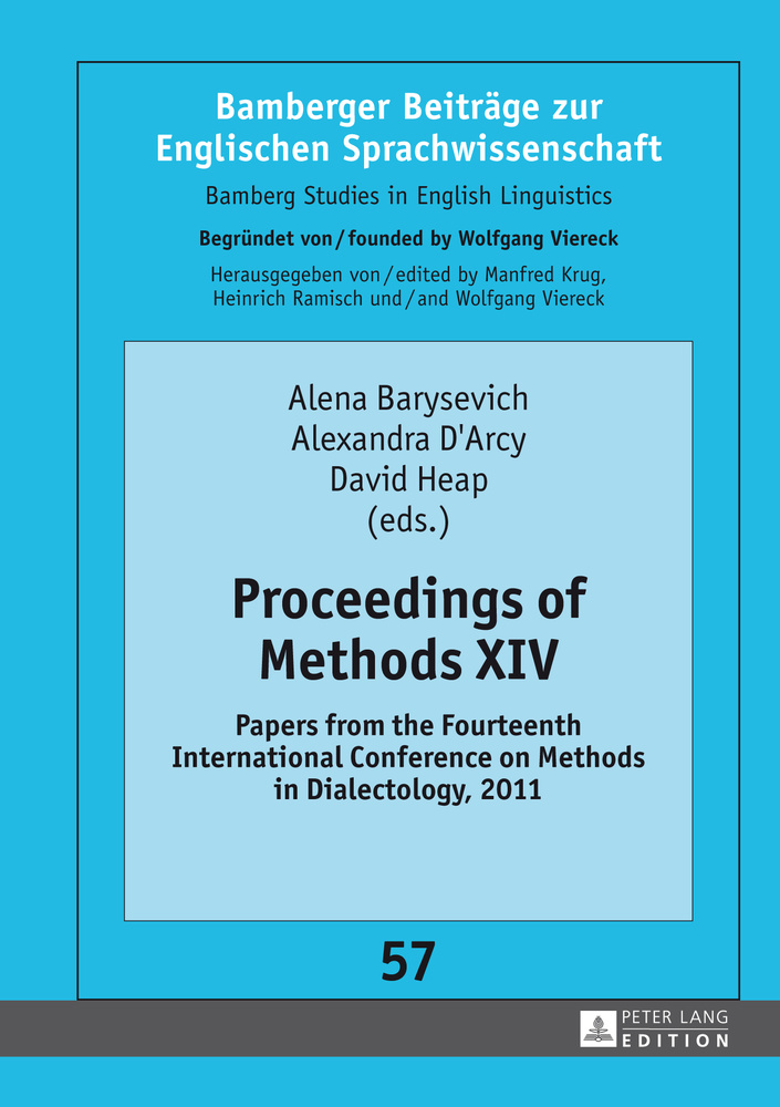 Proceedings of Methods XIV: Papers from the Fourteenth International Conference on Methods in Dialectology, 2011