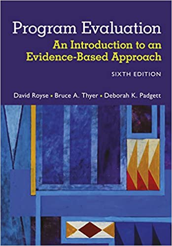 Program Evaluation: An Introduction to an Evidence-Based Approach