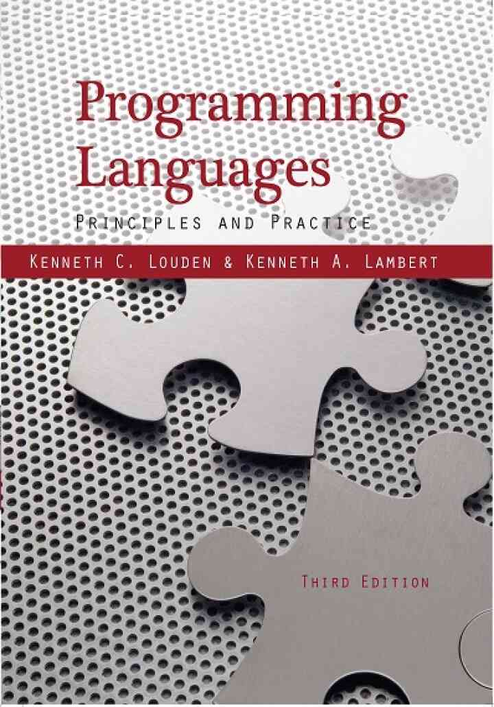 Programming Languages: Principles and Practices 3rd Edition