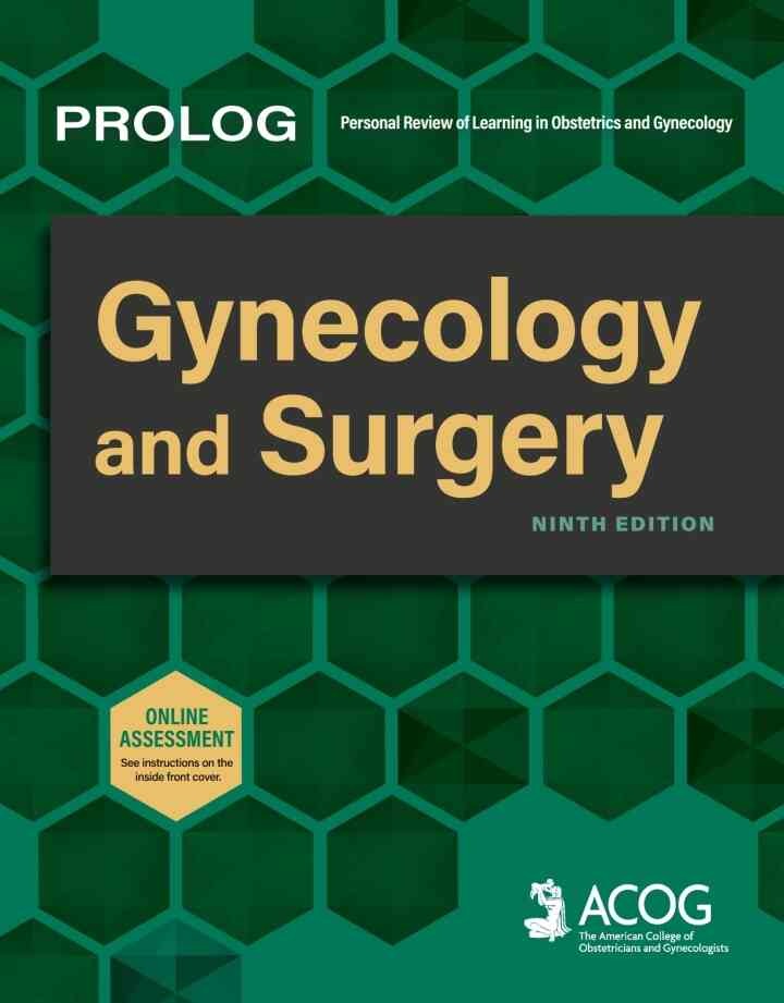 PROLOG: Gynecology and Surgery, Ninth Edition (Assessment & Critique)
