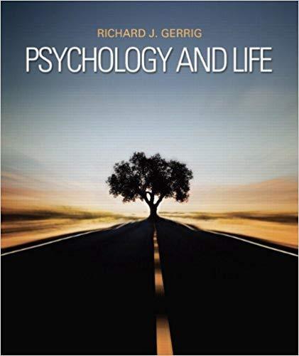 Psychology and Life 20th Edition by Richard J. Gerrig