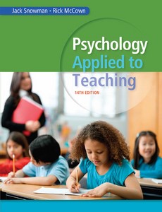 Psychology Applied to Teaching 14th Edition by Jack Snowman