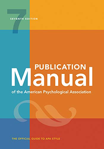 Publication Manual of the American Psychological Association (APA 7th edition)