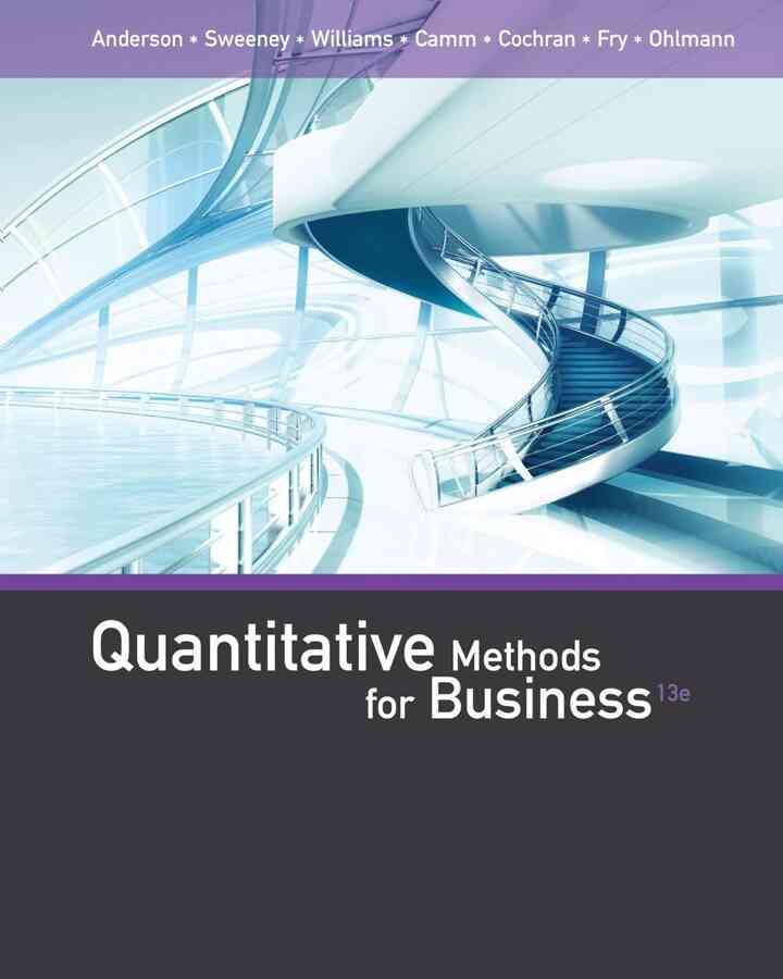 Quantitative Methods for Business 13th Edition