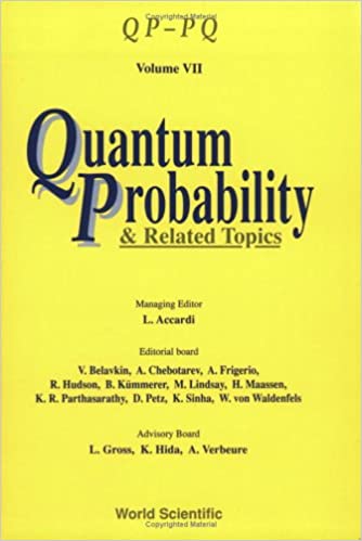 Quantum Probability And Related Topics: Qp-pq (Volume Vii)
