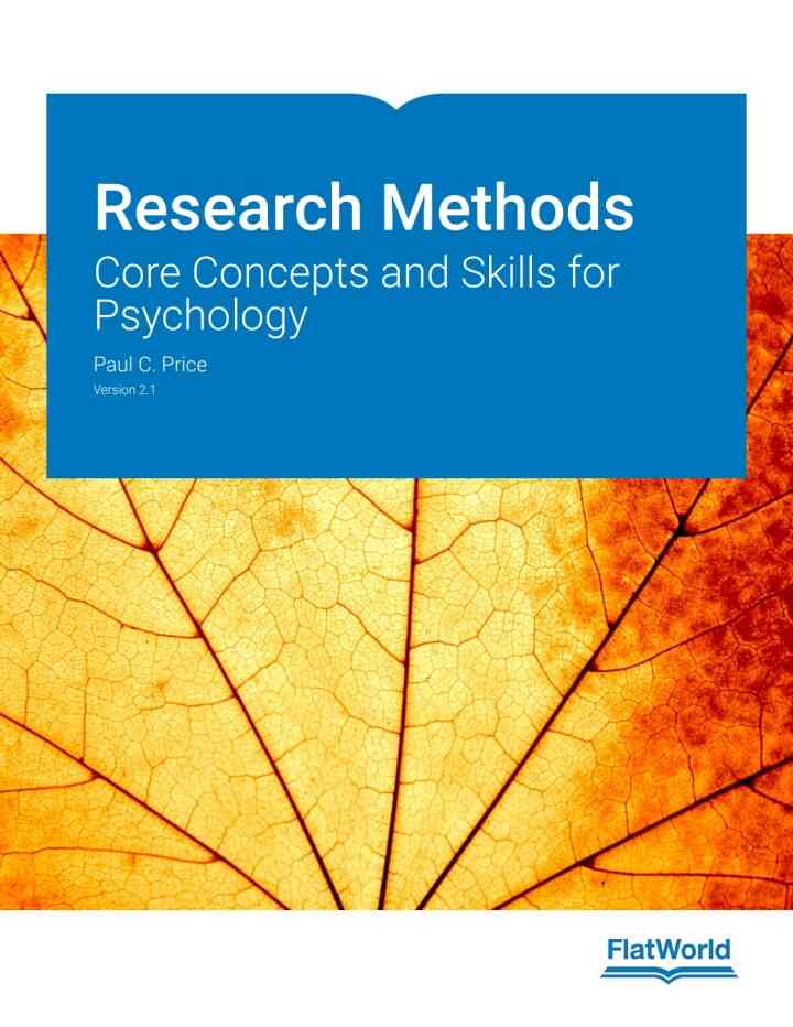 Research Methods: Core Concepts and Skills for Psychology v2.1, 2nd Edition