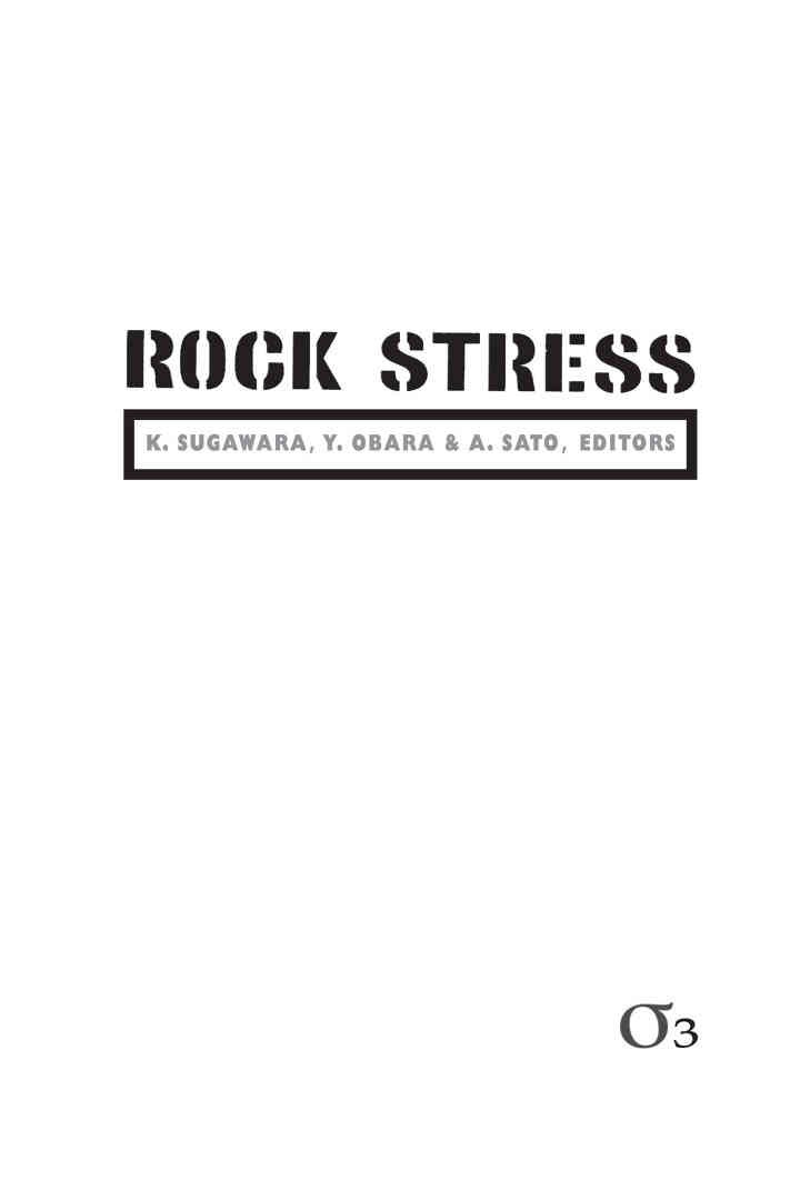 Rock Stress '03: Proceedings of the Third International Symposium on Rock Stress, Kumamoto, Japan, 4-6 November 2003, 1st Edition