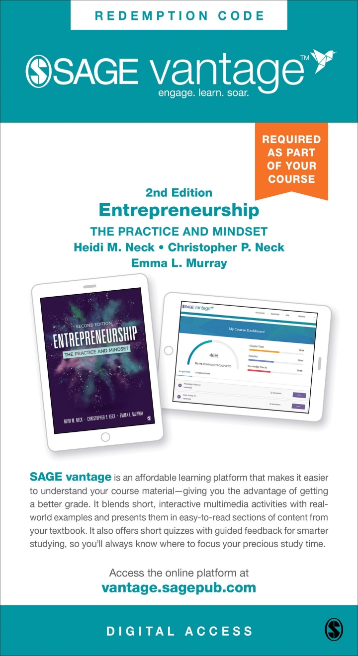 SAGE Vantage: Entrepreneurship: The Practice and Mindset