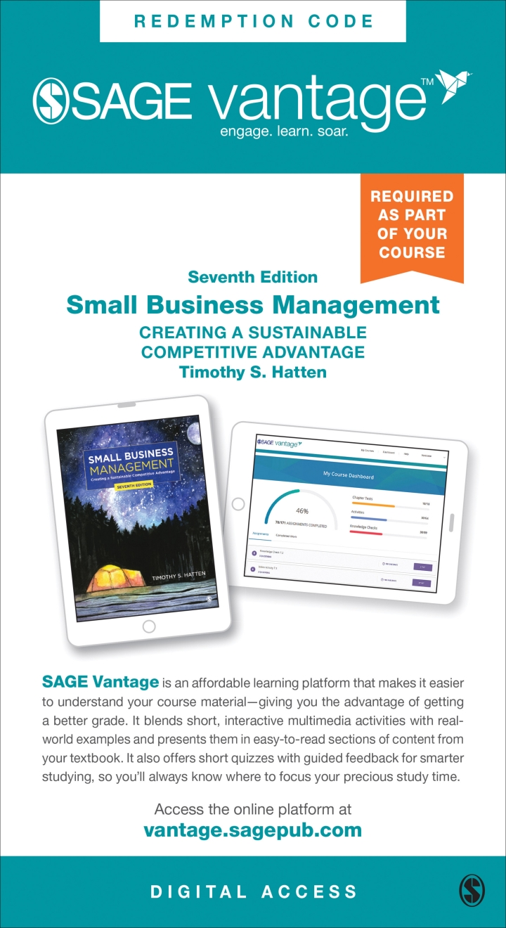 SAGE Vantage: Small Business Management: Creating a Sustainable Competitive Advantage
