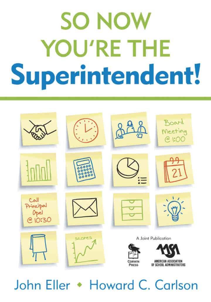So Now You?re the Superintendent!, 1st Edition