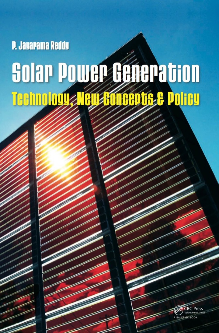 Solar Power Generation: Technology New Concepts & Policy