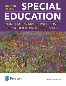 Special Education Contemporary Perspectives for School Professionals 5th by Marilyn Friend