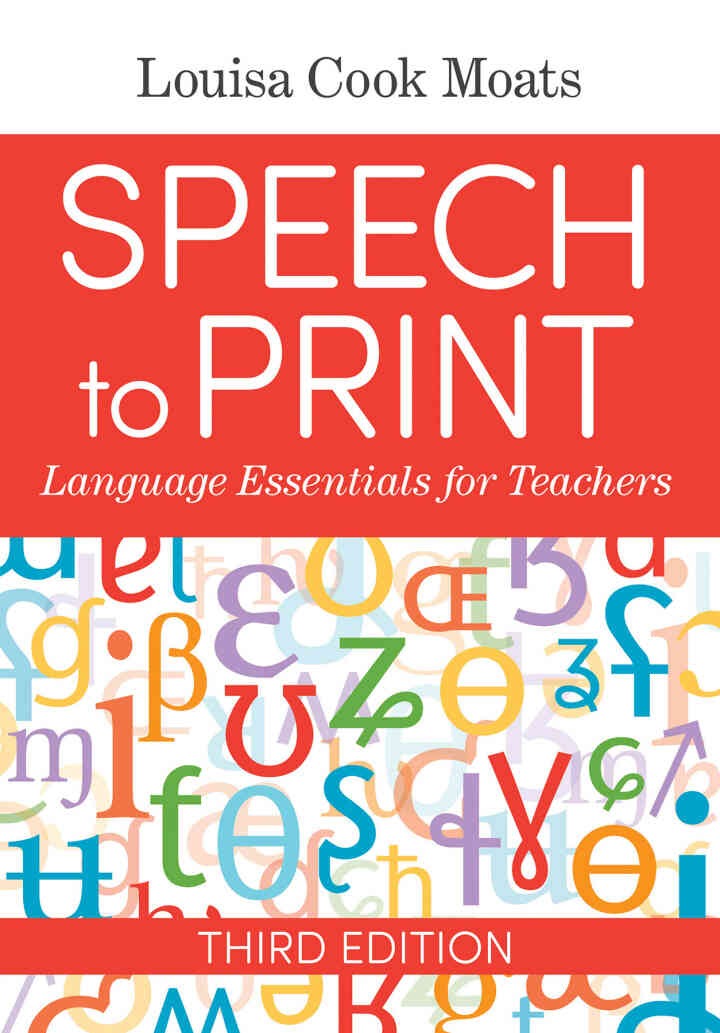 Speech to Print: Language Essentials for Teachers, 3rd Edition