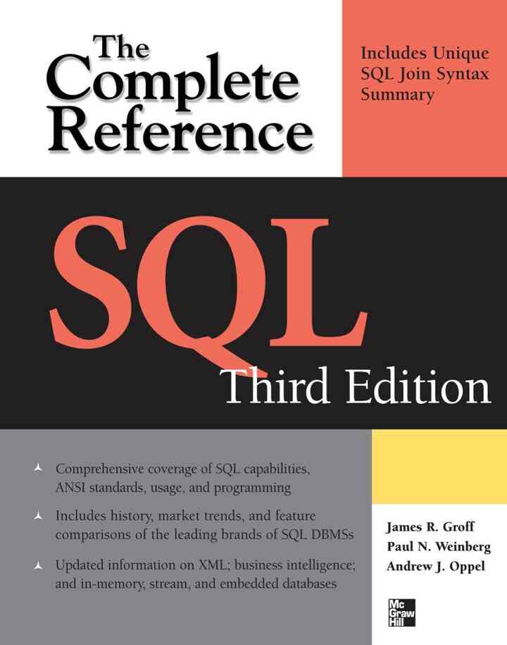 SQL The Complete Reference 3rd Edition