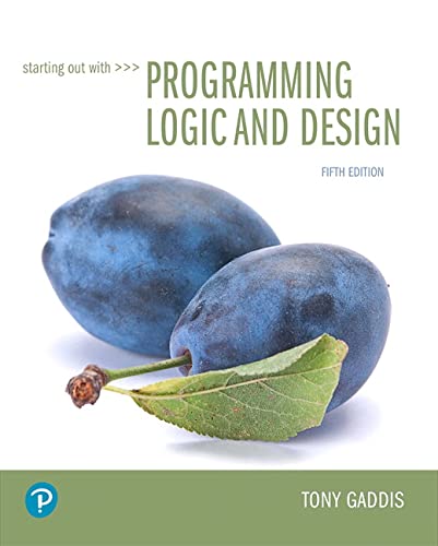 Starting Out With Programming Logic & Design