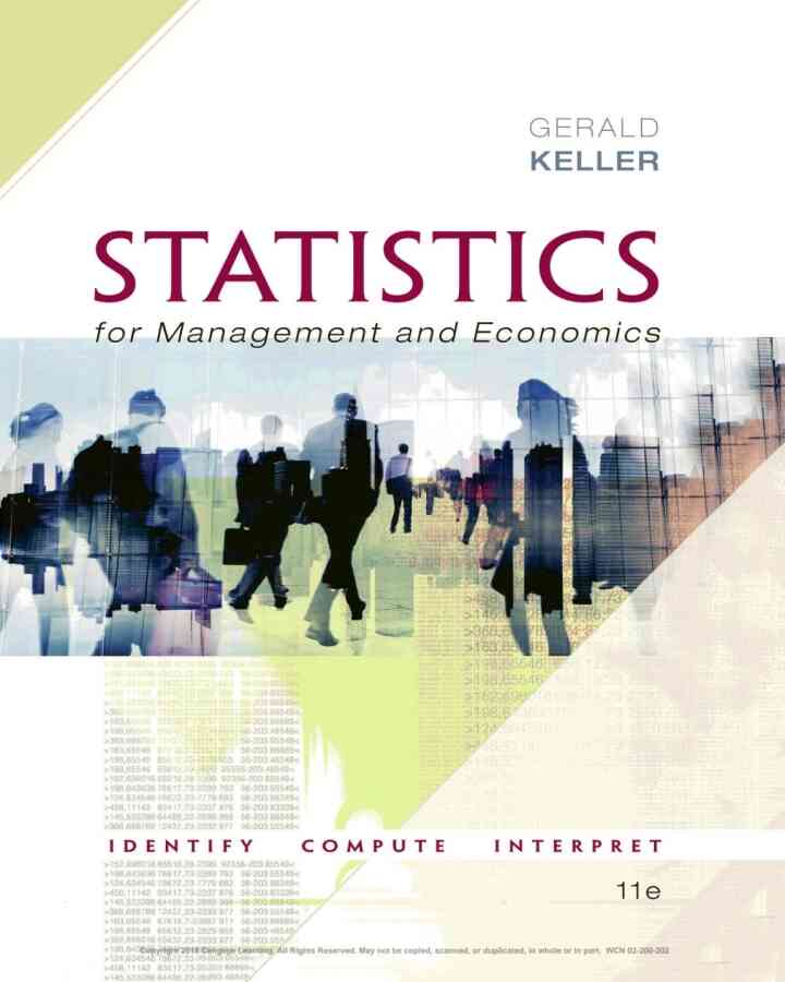 Statistics for Management and Economics 11th Edition