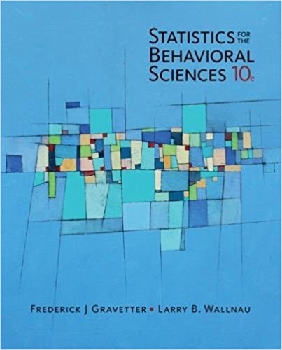 Statistics for The Behavioral Sciences 10th Edition