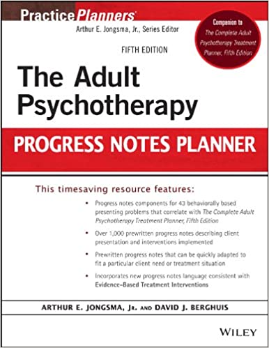 The Adult Psychotherapy Progress Notes Planner