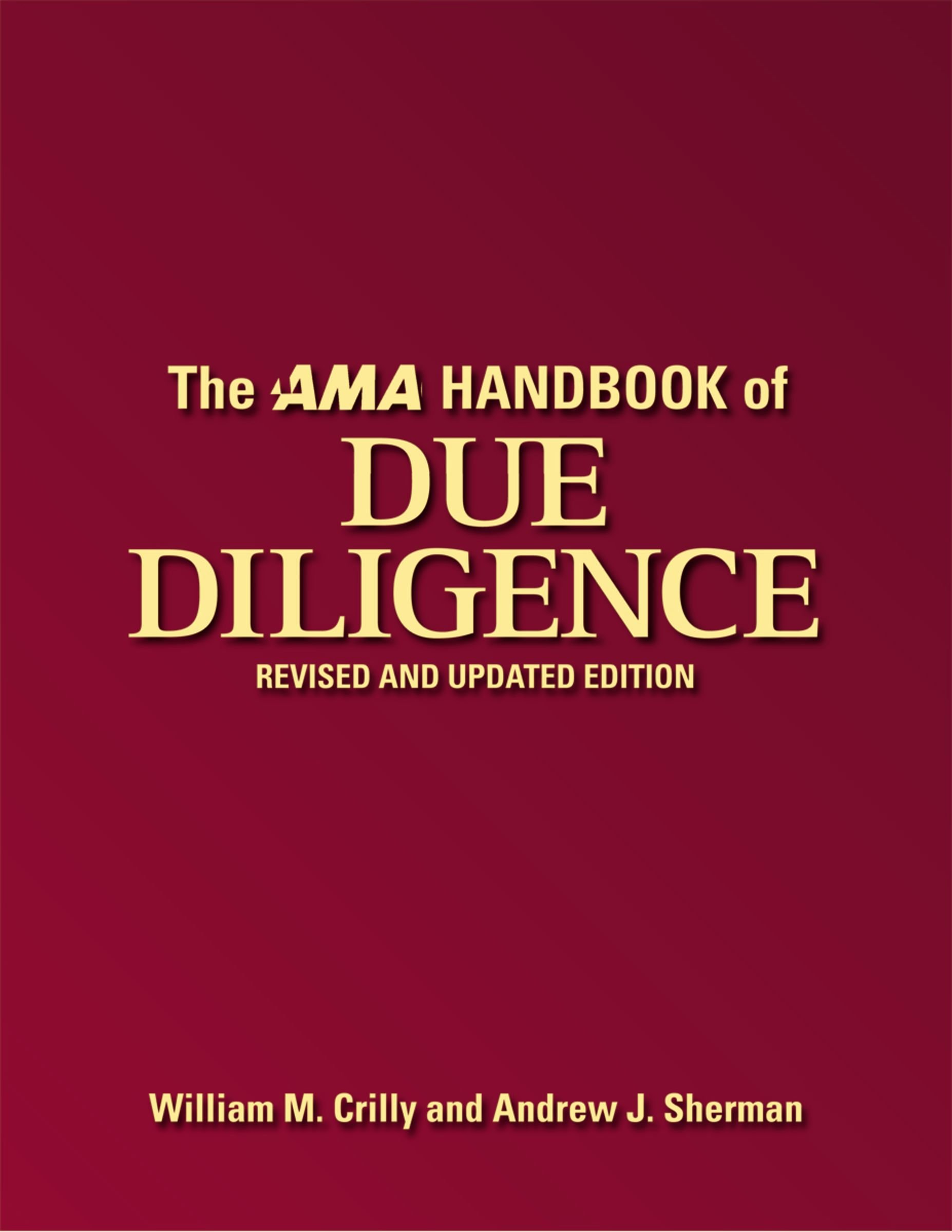 The AMA Handbook of Due Diligence