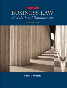 The Legal Environment of Business 12th Edition by Meiners Roger