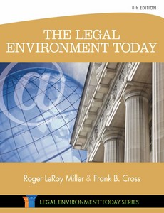 The Legal Environment Today 8th Edition by Roger LeRoy Miller