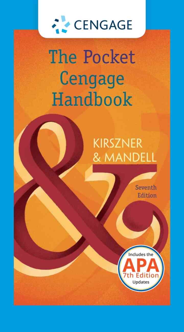 The Pocket Cengage Handbook 2016 MLA Update 7th Edition