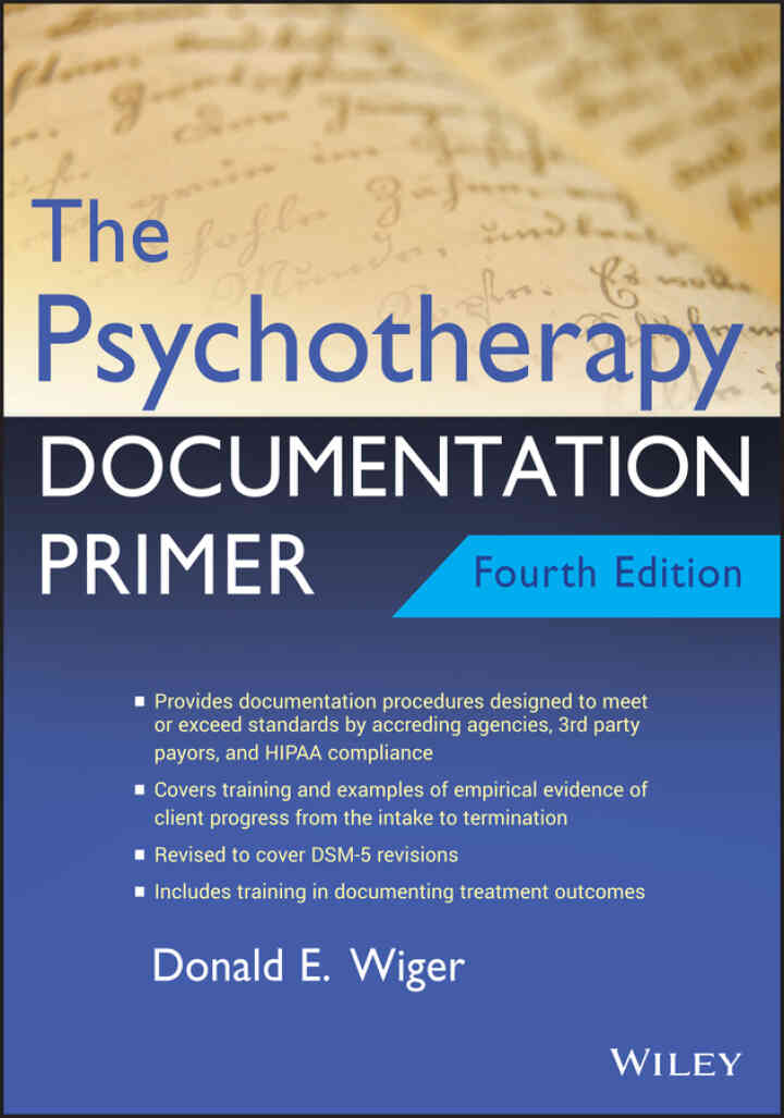 The Psychotherapy Documentation Primer 4th Edition