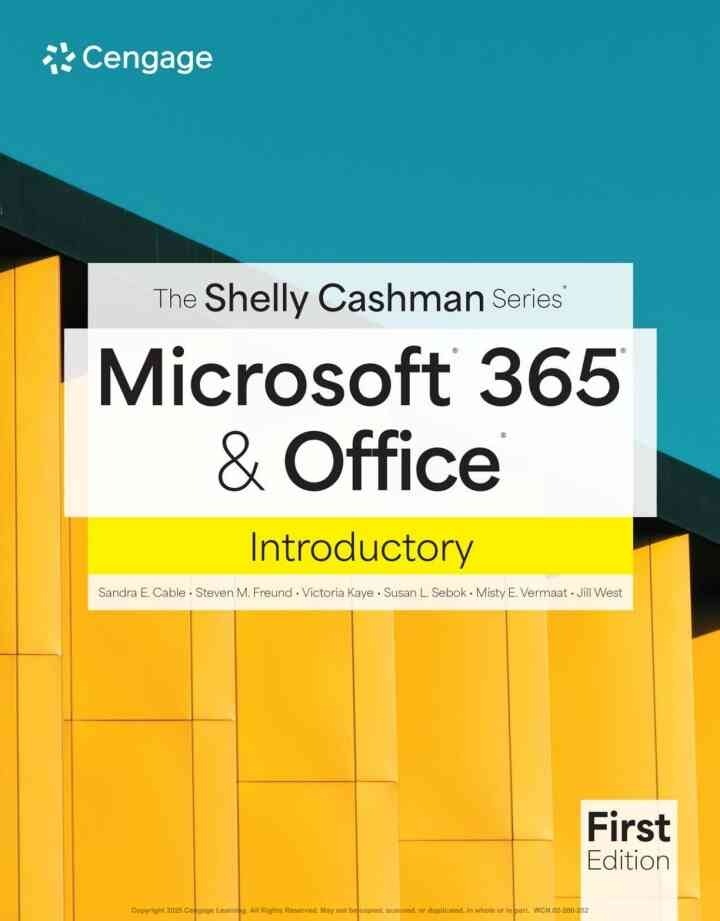 The Shelly Cashman Series Microsoft 365 & Office Introductory, 1st Edition