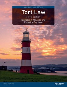 Tort Law 5th Edition by Nicholas J. McBride